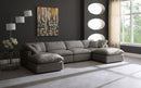 Plush Grey Velvet Standard Cloud Modular Sectional - Town Of Bargains Furniture - NY