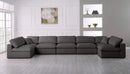 Plush Grey Velvet Standard Cloud Modular Sectional - Town Of Bargains Furniture - NY