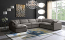 Plush Grey Velvet Standard Cloud Modular Sectional - Town Of Bargains Furniture - NY