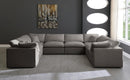 Plush Grey Velvet Standard Cloud Modular Sectional - Town Of Bargains Furniture - NY