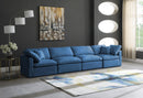 Plush Navy Velvet Standard Cloud Modular Sofa - Town Of Bargains Furniture - NY