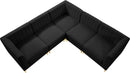 Alina Black Velvet Modular Sectional - Town Of Bargains Furniture - NY