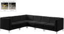 Alina Black Velvet Modular Sectional - Town Of Bargains Furniture - NY