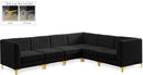 Alina Black Velvet Modular Sectional - Town Of Bargains Furniture - NY