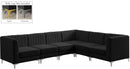 Alina Black Velvet Modular Sectional - Town Of Bargains Furniture - NY