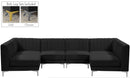 Alina Black Velvet Modular Sectional - Town Of Bargains Furniture - NY