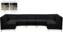 Alina Black Velvet Modular Sectional - Town Of Bargains Furniture - NY