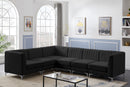 Alina Black Velvet Modular Sectional - Town Of Bargains Furniture - NY