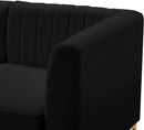 Alina Black Velvet Modular Sectional - Town Of Bargains Furniture - NY