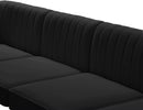 Alina Black Velvet Modular Sectional - Town Of Bargains Furniture - NY