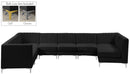 Alina Black Velvet Modular Sectional - Town Of Bargains Furniture - NY