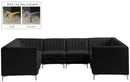 Alina Black Velvet Modular Sectional - Town Of Bargains Furniture - NY
