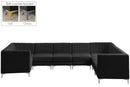 Alina Black Velvet Modular Sectional - Town Of Bargains Furniture - NY