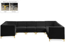 Alina Black Velvet Modular Sectional - Town Of Bargains Furniture - NY