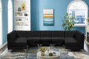 Alina Black Velvet Modular Sectional - Town Of Bargains Furniture - NY