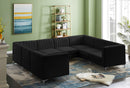 Alina Black Velvet Modular Sectional - Town Of Bargains Furniture - NY