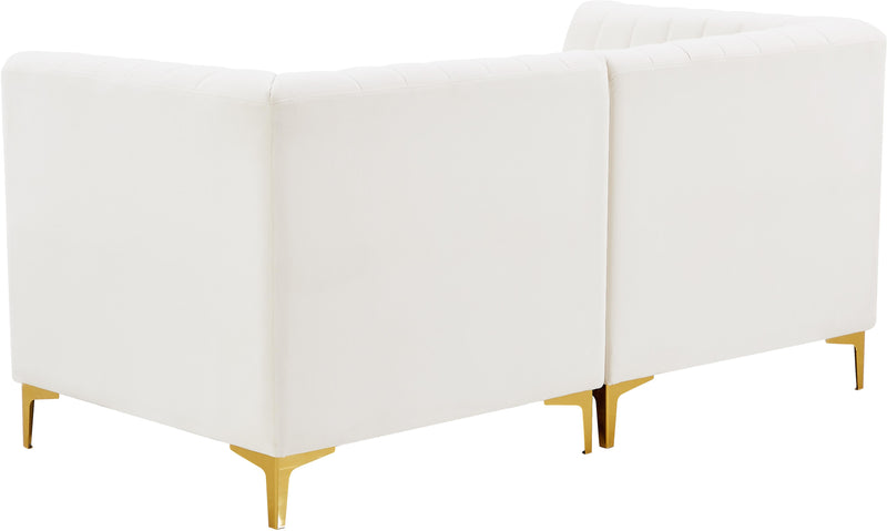 Alina Cream Velvet Modular Sofa