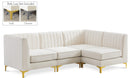 Alina Cream Velvet Modular Sectional - Town Of Bargains Furniture - NY