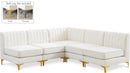 Alina Cream Velvet Modular Sectional - Town Of Bargains Furniture - NY