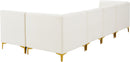 Alina Cream Velvet Modular Sectional - Town Of Bargains Furniture - NY
