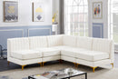 Alina Cream Velvet Modular Sectional - Town Of Bargains Furniture - NY