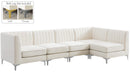Alina Cream Velvet Modular Sectional - Town Of Bargains Furniture - NY