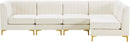 Alina Cream Velvet Modular Sectional - Town Of Bargains Furniture - NY