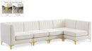 Alina Cream Velvet Modular Sectional - Town Of Bargains Furniture - NY
