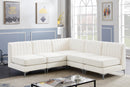 Alina Cream Velvet Modular Sectional - Town Of Bargains Furniture - NY
