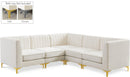 Alina Cream Velvet Modular Sectional - Town Of Bargains Furniture - NY