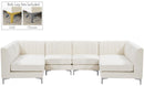 Alina Cream Velvet Modular Sectional - Town Of Bargains Furniture - NY