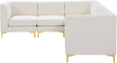 Alina Cream Velvet Modular Sectional - Town Of Bargains Furniture - NY