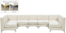 Alina Cream Velvet Modular Sectional - Town Of Bargains Furniture - NY