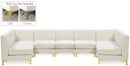 Alina Cream Velvet Modular Sectional - Town Of Bargains Furniture - NY