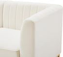 Alina Cream Velvet Modular Sectional - Town Of Bargains Furniture - NY