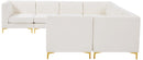 Alina Cream Velvet Modular Sectional - Town Of Bargains Furniture - NY
