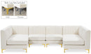Alina Cream Velvet Modular Sectional - Town Of Bargains Furniture - NY