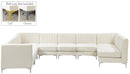 Alina Cream Velvet Modular Sectional - Town Of Bargains Furniture - NY