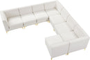 Alina Cream Velvet Modular Sectional - Town Of Bargains Furniture - NY