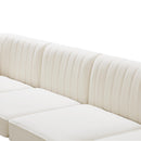 Alina Cream Velvet Modular Sectional - Town Of Bargains Furniture - NY