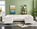 Alina Cream Velvet Modular Sectional - Town Of Bargains Furniture - NY