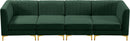 Alina Green Velvet Modular Sectional - Town Of Bargains Furniture - NY