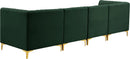 Alina Green Velvet Modular Sectional - Town Of Bargains Furniture - NY