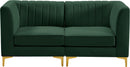 Alina Green Velvet Modular Sectional - Town Of Bargains Furniture - NY
