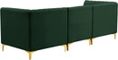 Alina Green Velvet Modular Sectional - Town Of Bargains Furniture - NY