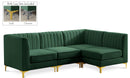 Alina Green Velvet Modular Sectional - Town Of Bargains Furniture - NY