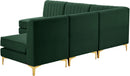 Alina Green Velvet Modular Sectional - Town Of Bargains Furniture - NY