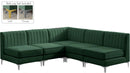 Alina Green Velvet Modular Sectional - Town Of Bargains Furniture - NY