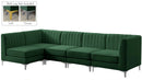 Alina Green Velvet Modular Sectional - Town Of Bargains Furniture - NY