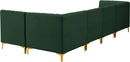 Alina Green Velvet Modular Sectional - Town Of Bargains Furniture - NY